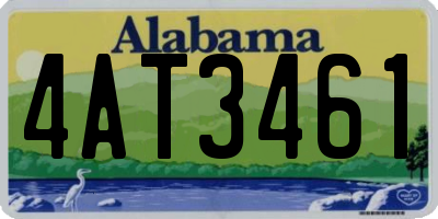AL license plate 4AT3461