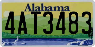 AL license plate 4AT3483
