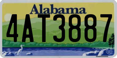 AL license plate 4AT3887