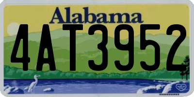 AL license plate 4AT3952