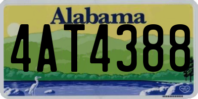 AL license plate 4AT4388
