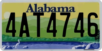 AL license plate 4AT4746