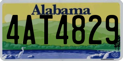 AL license plate 4AT4829