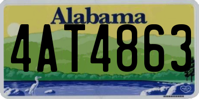 AL license plate 4AT4863
