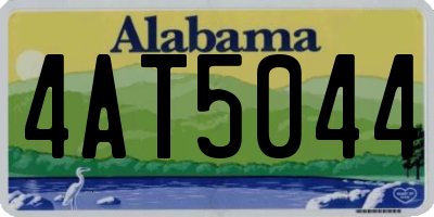 AL license plate 4AT5044