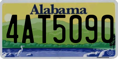 AL license plate 4AT5090
