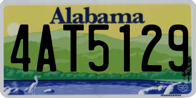 AL license plate 4AT5129