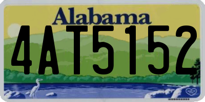 AL license plate 4AT5152
