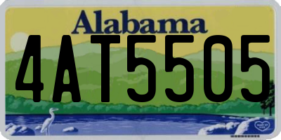 AL license plate 4AT5505