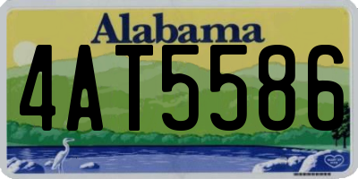 AL license plate 4AT5586