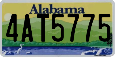 AL license plate 4AT5775