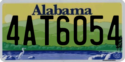 AL license plate 4AT6054