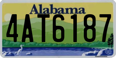AL license plate 4AT6187