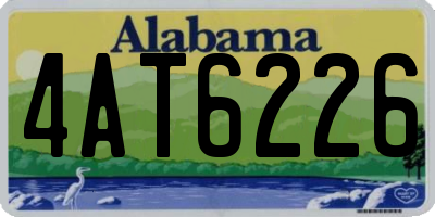 AL license plate 4AT6226