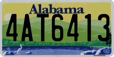 AL license plate 4AT6413