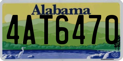 AL license plate 4AT6470