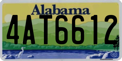 AL license plate 4AT6612