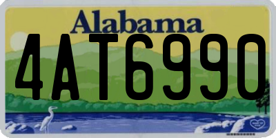 AL license plate 4AT6990