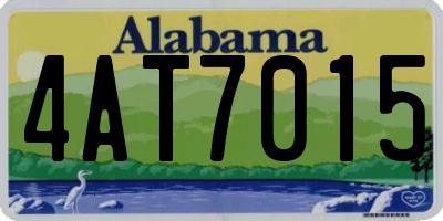 AL license plate 4AT7015