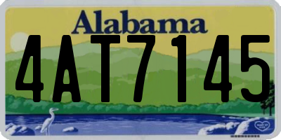 AL license plate 4AT7145