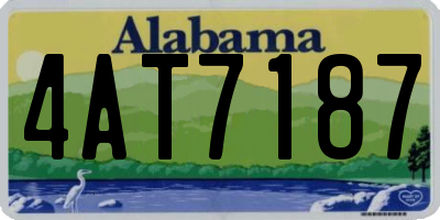 AL license plate 4AT7187