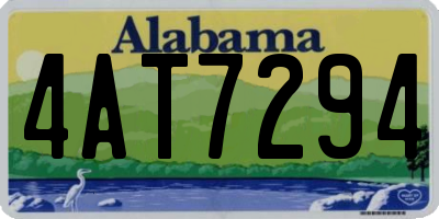 AL license plate 4AT7294