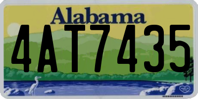 AL license plate 4AT7435