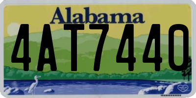 AL license plate 4AT7440