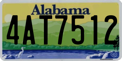 AL license plate 4AT7512