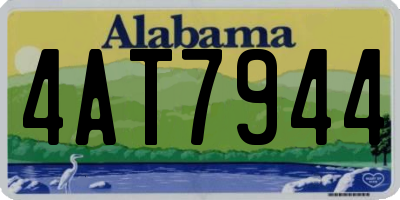 AL license plate 4AT7944