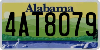 AL license plate 4AT8079