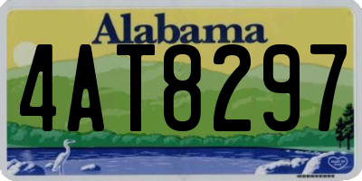 AL license plate 4AT8297