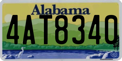 AL license plate 4AT8340