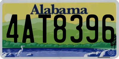 AL license plate 4AT8396