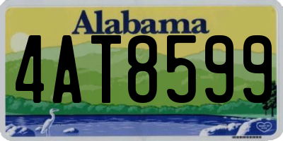 AL license plate 4AT8599