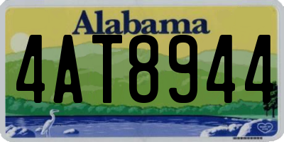 AL license plate 4AT8944