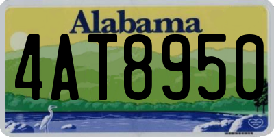 AL license plate 4AT8950