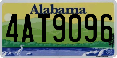 AL license plate 4AT9096