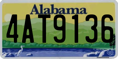 AL license plate 4AT9136