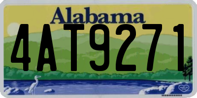 AL license plate 4AT9271