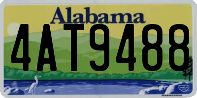 AL license plate 4AT9488