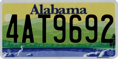 AL license plate 4AT9692