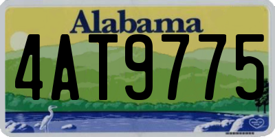 AL license plate 4AT9775