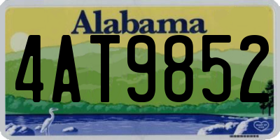 AL license plate 4AT9852