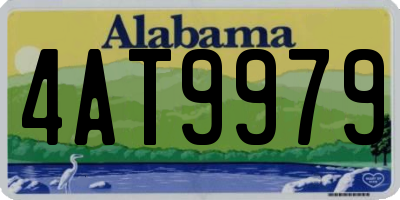 AL license plate 4AT9979