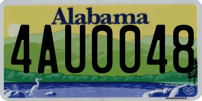 AL license plate 4AU0048