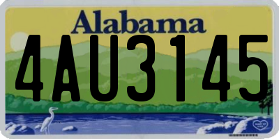 AL license plate 4AU3145