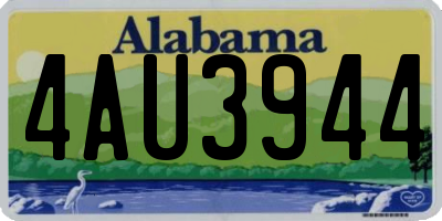 AL license plate 4AU3944