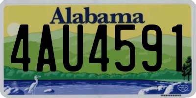 AL license plate 4AU4591