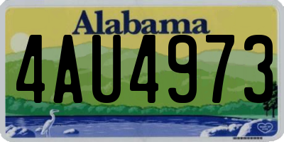 AL license plate 4AU4973